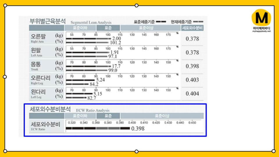 인바디 측정 수분비율